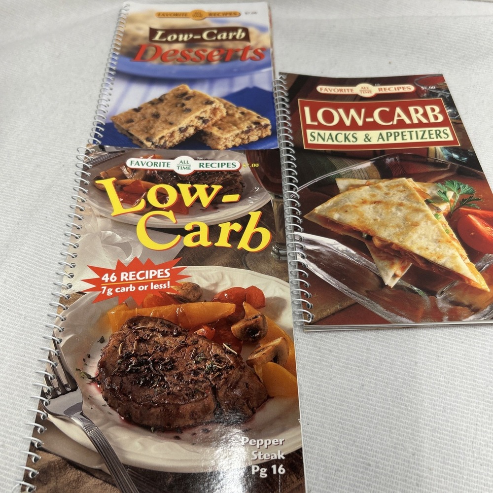 Low Carb Favorite All Time Recipes Small Ring Binder Cookbook